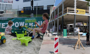 Hoofdafbeelding open bouwplaats nieuwe rechtbank Almelo