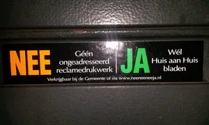 Ja Nee sticker D66