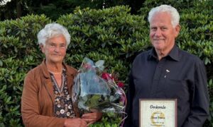 K Laas Bosma met zijn partner Willy