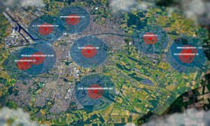 Kaart vuurwerkopslagen Enschede 04102024