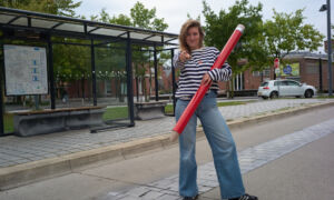 Kaya Minnegal - verkiezingen - potlood