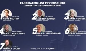 PVV kandidatenlijst