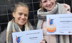 Romy en Danielle op het NK in Almere