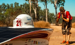 Solar Team Twente in Australie foto STT