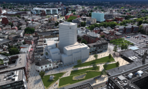 Stationsplein Centrumkwadraat eindresultaat impressie gemeente Enschede