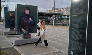 Stationsplein expositie foto