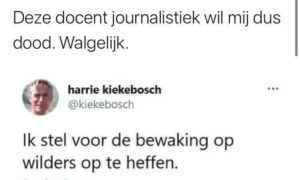 Tweet Kiekebosch Wilders print screen