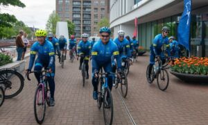 Vertrek Ruiten Drie naar Wageningen 4 mei
