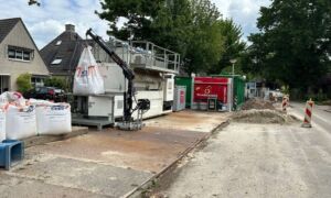 Werkzaamheden stil na blow out Enschede foto RTV Oost 2