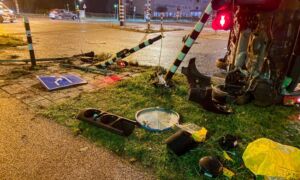 Auke Vleerstraat - ongeval - ravage