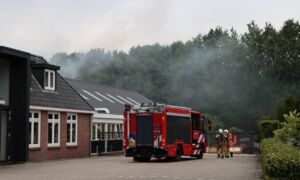 Brand in bedrijfshal