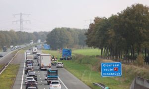 Aanrijding verkeersbord A35 Bornerbroek