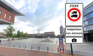 Zero Emissie Enschede Van Heekplein foto Google Maps bewerking 1 Twente