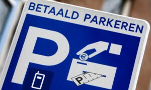Betaald parkeren bord