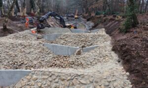 De nieuwe vispassage krijgt vorm