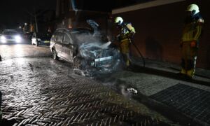 Autobrand Wilheminastraat Almelo