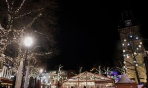 Kerst winter oude markt enschede high res