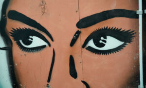 ogen - vrouw - mural - Hugo Kaagman