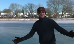 Schaatser tuindorpvijver