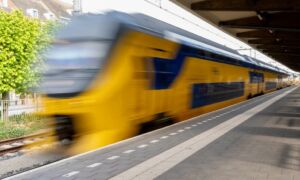 Trein rijdend