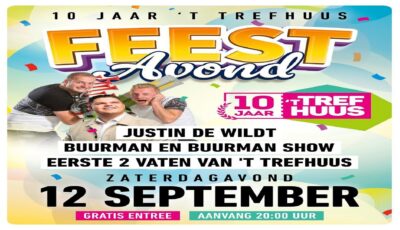 Kulturhus ’t Trefhuus viert 10-jarig jubileum
