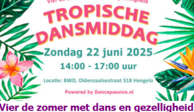 Tropische dansmiddag bij BWO in Hengelo