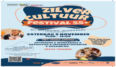 Oldenzaal Viert Kunst en Cultuur op het Zilvercultuurfestival 55+