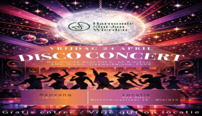 Feestelijk discoconcert luidt jubileumweekend Harmonie Sint Jan in