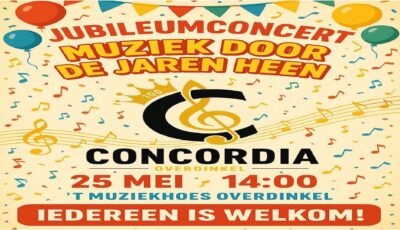 Muziekvereniging Concordia Overdinkel viert 100-jarig jubileum