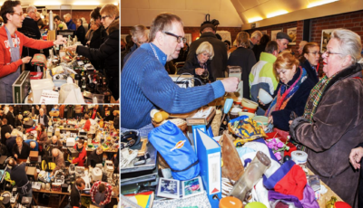 Jaarlijkse rommelmarkt e St. Plechelmus Harmonie Deurningen