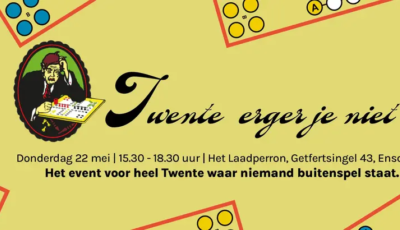 Twente Erger Je Niet: het bekende bordspel in XXL-variant