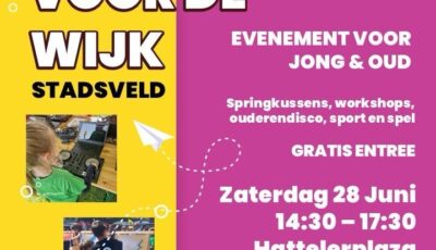 Jongeren voor de wijk' in Stadsveld, voor jong en oud