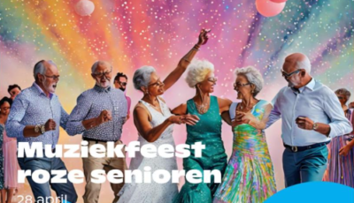 Muziekfeest Roze Senioren in Café Tante Jo in Hengelo