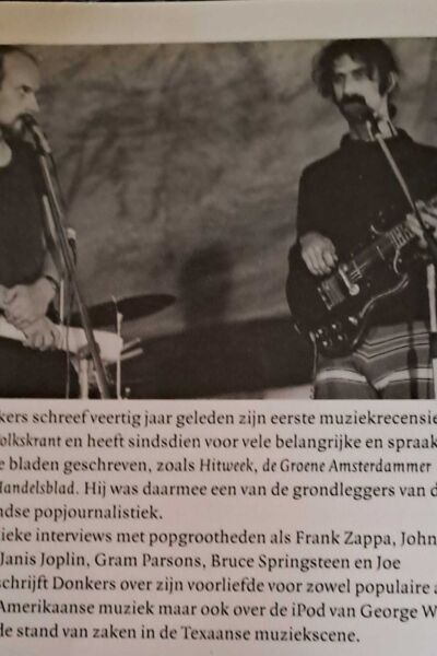 Vrienden van Muziekfreak presenteren een retrospectief van Jan Donkers.Popjournalist en VPRO radiopresentator.