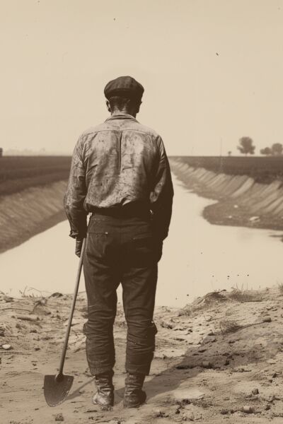 De Polderjongens: graven kanaal Almelo - Nordhorn | Ellen Wisse