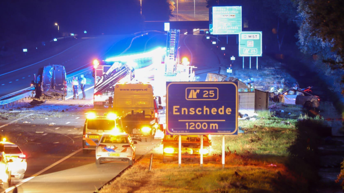 A35 afgesloten ongeluk Dennis Bakker