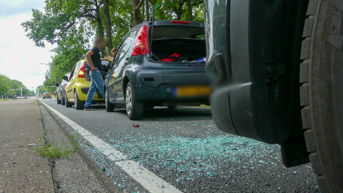 Foto Kettingbotsing Gronausestraat