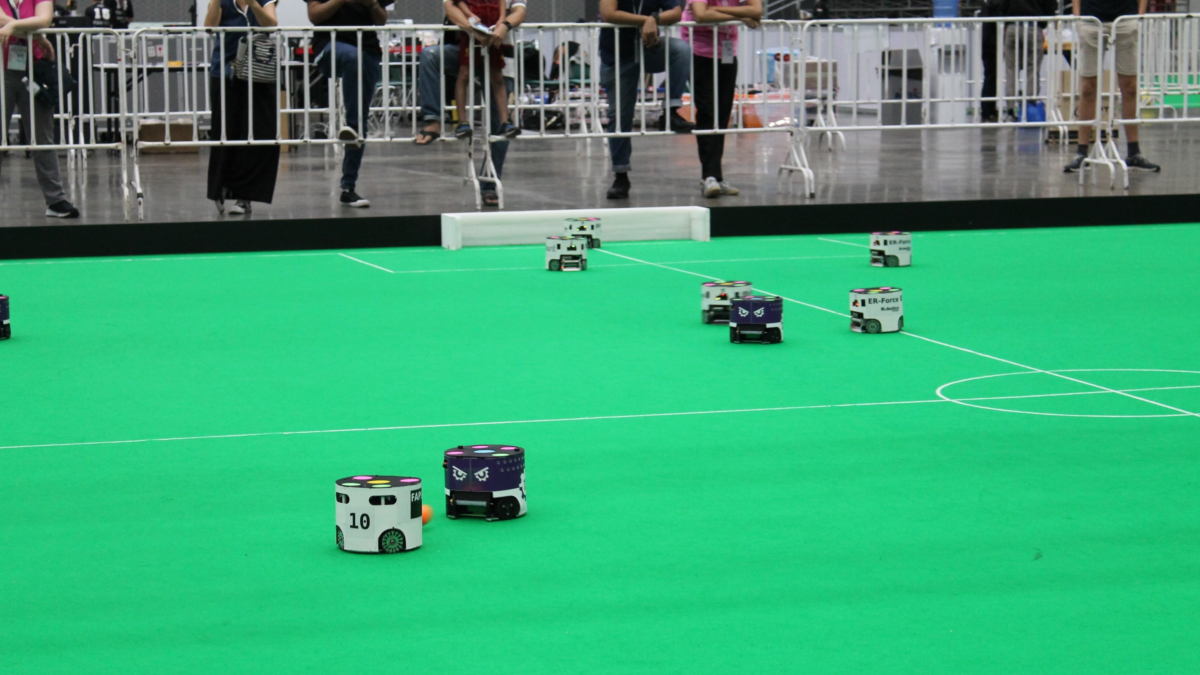 Robotjes Robovoetbal Roboteam Twente