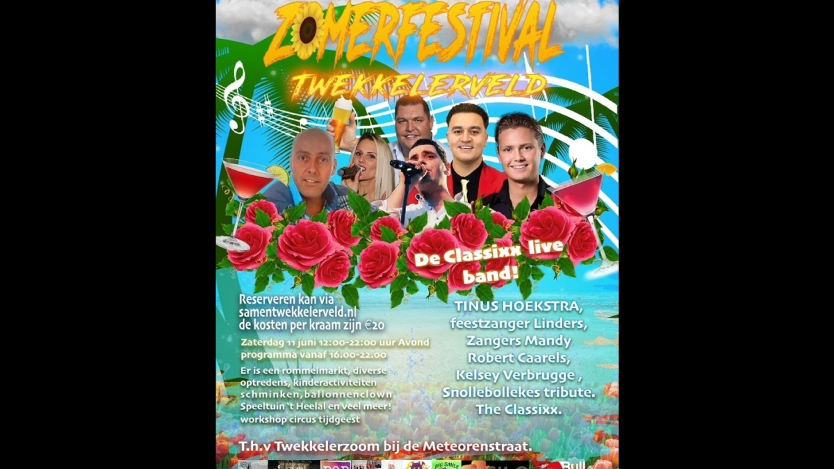 Thumbnail poster Zomerfestival paint