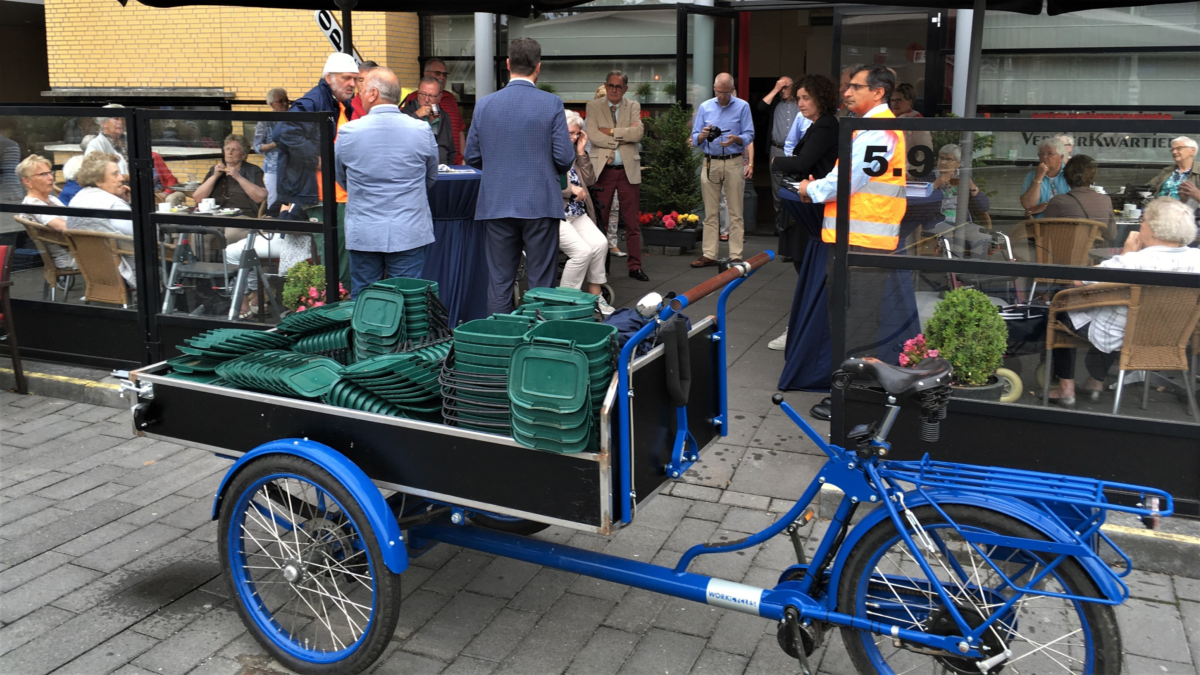 Voedselfiets 2017 wethouder elferink klokstee