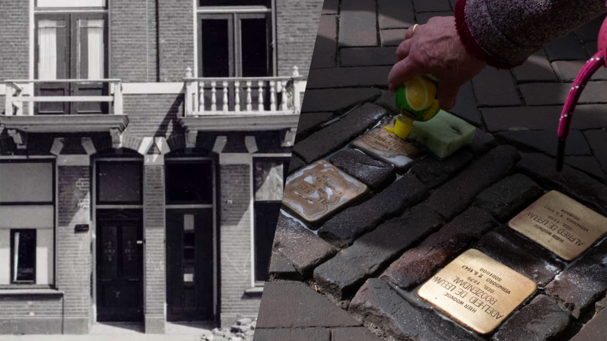 20250514 panden drienerstraat onderzoek joods vastgoed poetsen stolpersteine