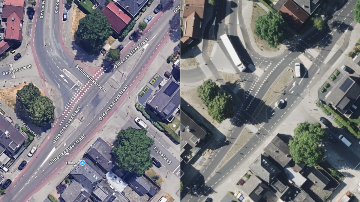 20251107 kruispunt Oldenzaalsestraat Schouwinkstraat Tichelweg oud nieuw