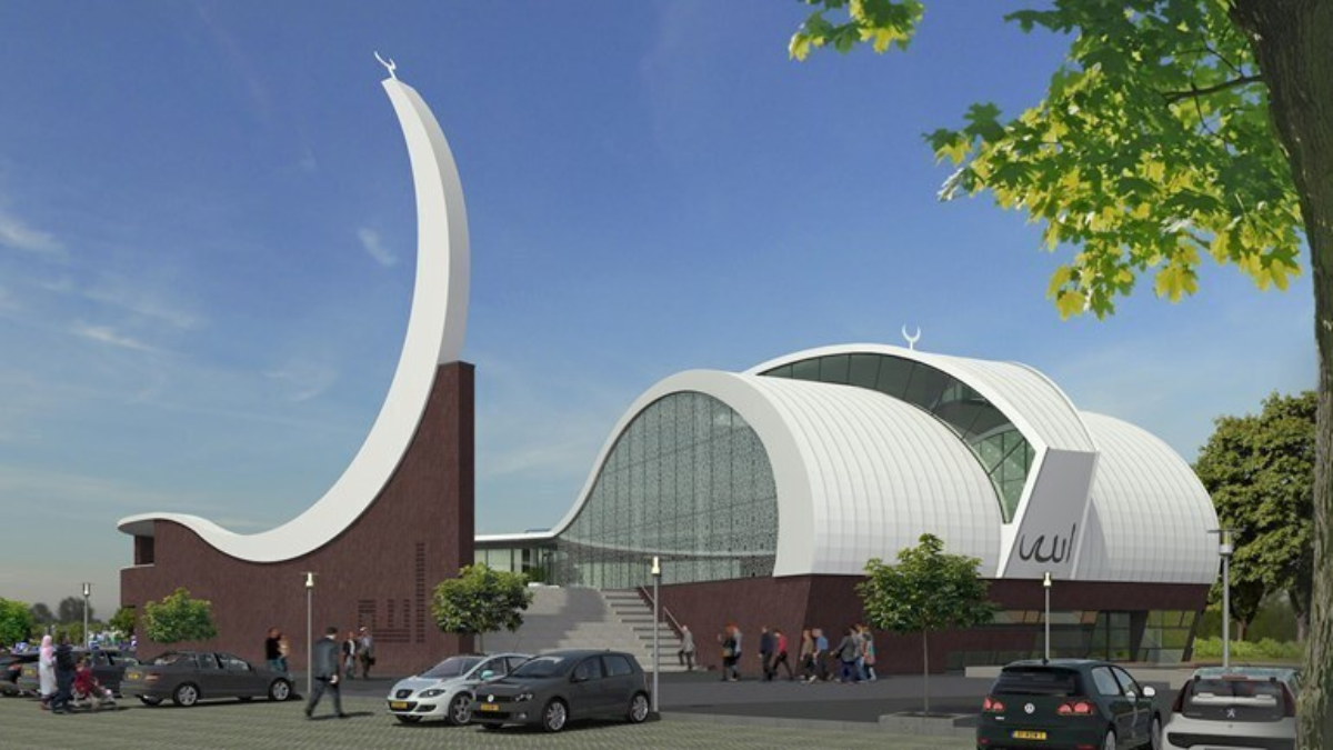 Ontwerp van de nieuwe moskee in Enschede Foto Gemeente Enschede 2021 04 09 194413