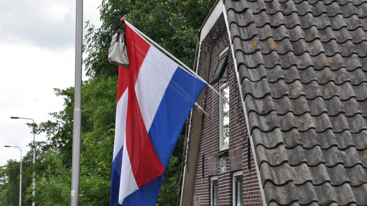 420670 Geslaagd vlag met tas