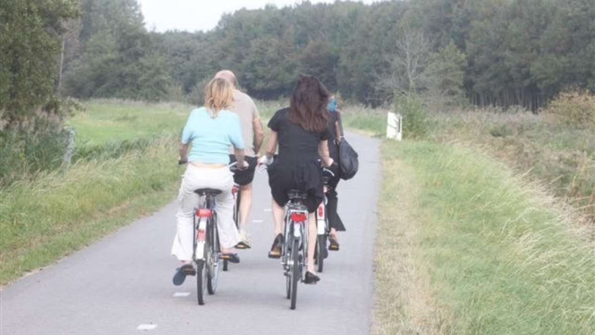 308061 Het mallebos biedt veel natuur voor fietsers