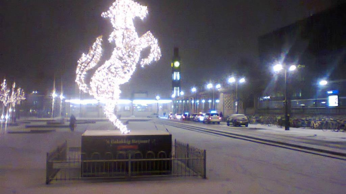239324 sneeuw op nieuwjaarsdag