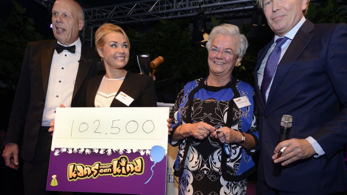 73750 cheque Kans voor een Kind