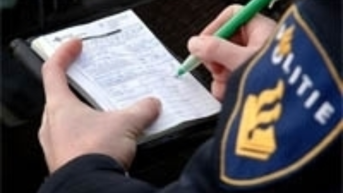 14555 politie bekeuring uitschrijven