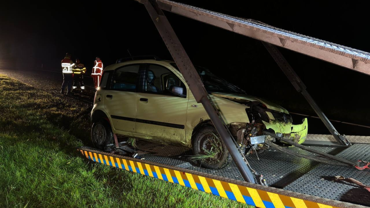 Achtervolging op A1 eindigt in crash bij De Lutte