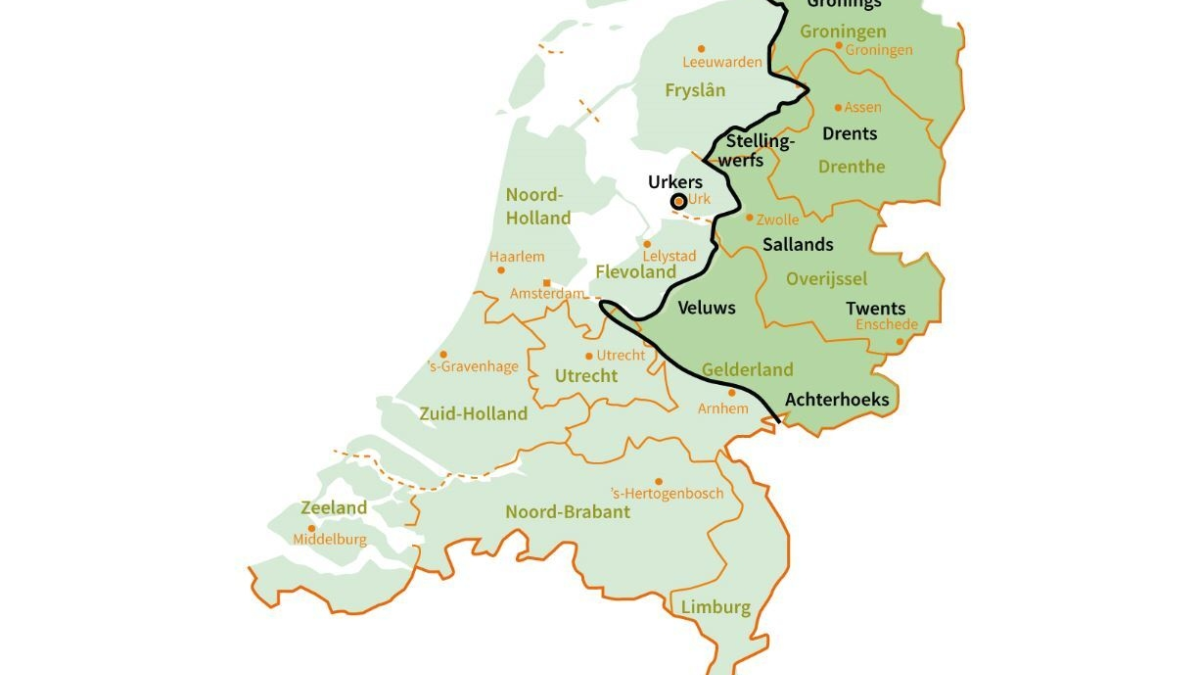 20231012 Kaart Nedersaksische gebied Neerlandistiek